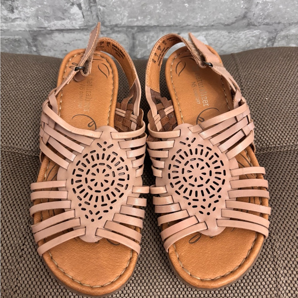 Naturalizer Beige Woven Sandals